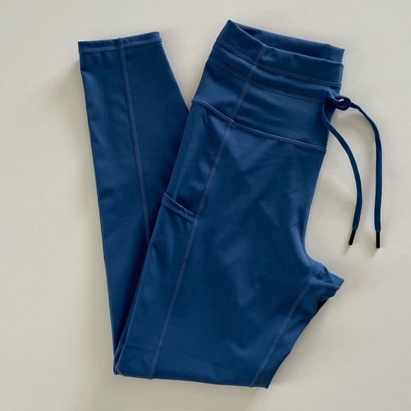 SOLD❌Calm Blue Pocket Drawstring Luxe leggings 7/8 - Picture 5 of 7